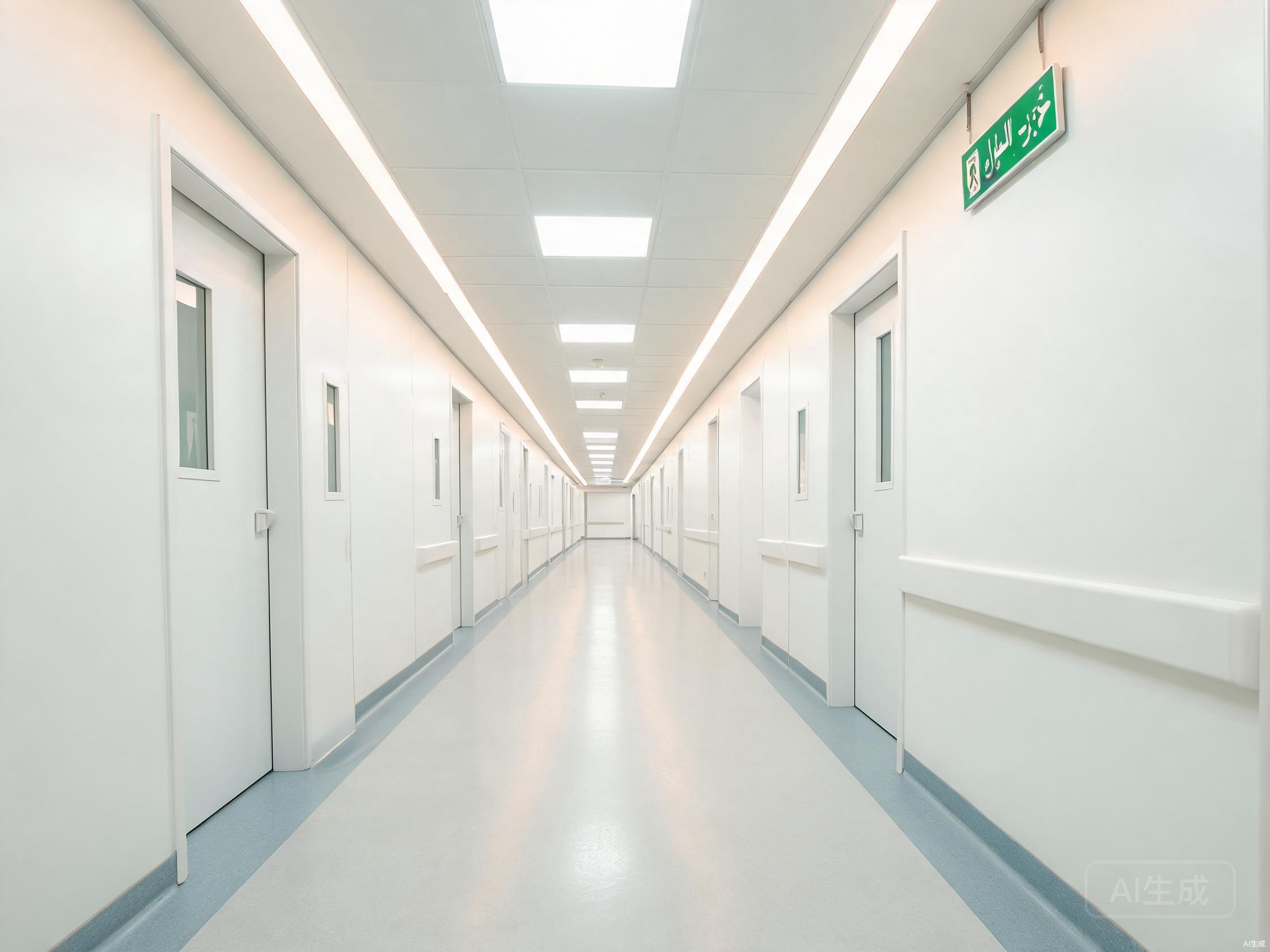 Hospital Corridor LED Lighting